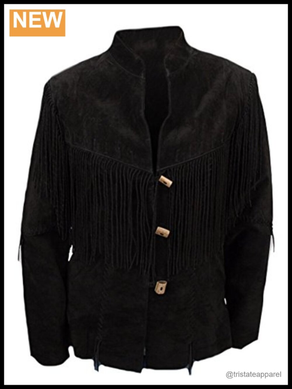 Women's Western Suede Leather Fringed Coat